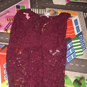 Lace body suit